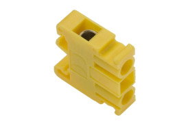 Złączka szynowa 2-przewodowa MINI 4 mm2 na TS/TH15 żółta BM-4 A11-4121