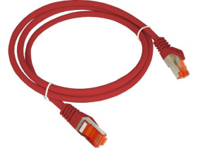 Patch-cord S/FTP kat.6A LSOH 0.25m czerwony KKS6ACZE0.25