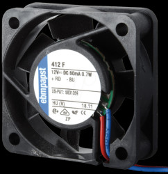 414 F Axial fan, 24V DC, 40 x 40 x 10 mm, rpm: 5400