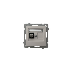 Gniazdo antenowe 1xF GPA-1GF/m/82 kaszmir AS Ospel