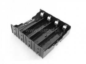 Koszyk na baterie 4x 18650 do PCB z blaszkami