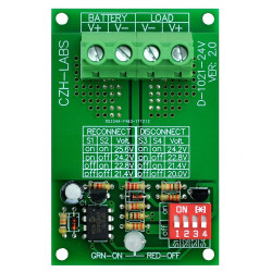 CZH-LABS Low Voltage Disconnect Module LVD, 24V 30A, Protect/Prolong Battery Life.