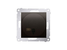 SIMON 54 Wyłącznik zdalnie sterowany z przekaźnikiem 8(2)A 230V + LED brąz mat DWP10P.01/46 KONTAKT SIMON