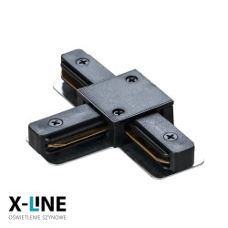 Złączka typu T do szyny, czarna