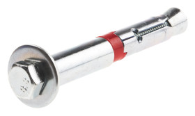 Śruby mocujące dł 80mm M12 Stalowe Ø 12mm RS PRO Śruba mocująca, kołek rozporowy