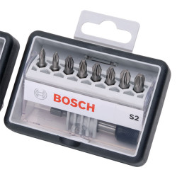 Bosch 2607002561 Extra Hard Pozi Screwdriver Bit Set 8&#x2B;1