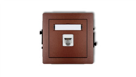 Deco Gniazda Telefoniczne Pojedyncze 1Xrj11, 4-Stykowy, Beznarzędziowe...