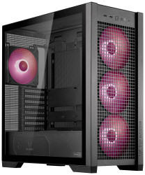 Asus TUF Gaming GT302 ARGB Midi Tower Obudowa do komputera czarny z 4 wentylatorami, ze zintegrowanym oświetleniem, z fi