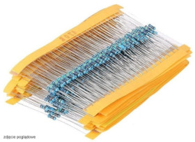 Zestaw rezystorów do montażu przewlekanego 0,6W / 1% (160szt)