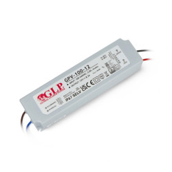Zasilacz do taśm i pasków LED wodoodporny GPV-100-12 - 12V / 8,3A / 100W