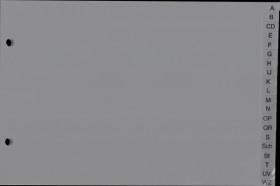 Plastic dividers A5, landscape (A - Z)