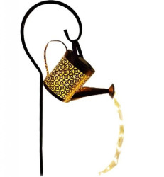 Lampa Ogrodowa LED Solarna Wbijana Konewka ROSA Miedziana IP44 3000K LUMILED