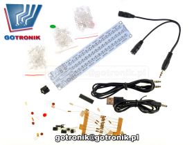 Wskaźnik wysterowania audio 48 LED