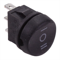On-Off-On Round Rocker Switch SPDT