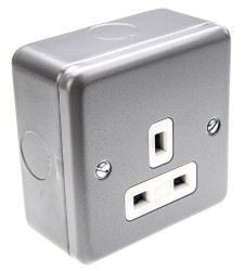 Gniazdo wtykowe Typ G - brytyjski natynkowe MK Electric 13A