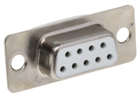 Złącze D-Sub 9-pinowe Żeński Proste Montaż na kablu raster 2.77mm Złoto