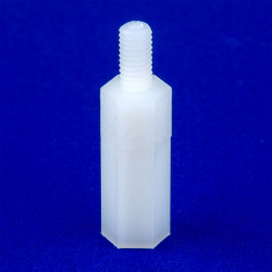 R-TECH 524352 Nylon Hexagonal M3 M-F Spacers 15mm - Pack Of 100