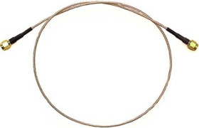 Coaxial cable, SMA plug (straight) to SMA plug (straight), 50 Ω, RG-316, grommet black, 0.914 m, BU-4150029036