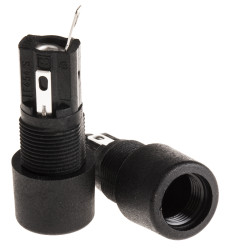 Oprawa bezpiecznikowa montowana w tablicach Montaż panelowy rozmiar: 5 x 20mm 10A 250V ac Lutowie Bulgin