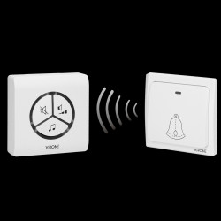 Dzwonek bezprzewodowy WAYO AC sieciowy bezbateryjny przycisk learning system 25 dźwięków 80m DB-3