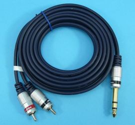 KABEL WT.6,3 ST-&gt;2xWT.RCA 3,0mb DIGITAL