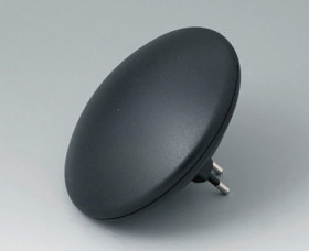 ABS/PC enclosure, (Ø x H) 110 x 38 mm, black (RAL 9005), IP40, B5011129