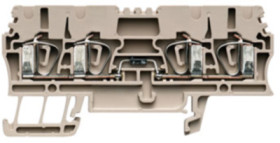 Component terminal block, spring balancer connection, 0.5-4.0 mm², 1 A, 6 kV, dark beige, 1650350000