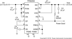 3A,2.5V to 6V input, up to 97% efficiency, Synchronous Step Down Converter with DCS™ Control
