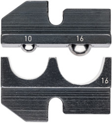 Crimping die for insulated terminals and plug connectors, 10-16 mm², AWG 8/6, 97 49 16