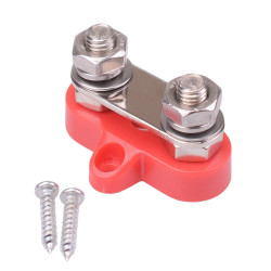 Red Positive Dual M8 Stud Power Distribution Post