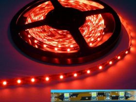 3528WC LED PCB GIĘT.12V 5cm=1szt RED