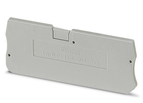 Pokrywa Pokrywa końcowa Phoenix Contact wymiary styku 24.3 x 2.2mm Bloki zaciskowe do montażu na szynie DIN