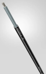 Copolymer-photovoltaic cable, halogen free, H1Z2Z2-K, 4.0 mm², black, outer Ø 5.5 mm, 1023759