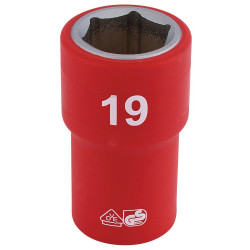 Draper Expert 31880 1/2&quot; Sq. Dr. Fully Insulated VDE Socket (19mm)