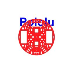 Pololu 1500 – Podwozie robotyczne RRC04A 5&quot; akryl czerwony