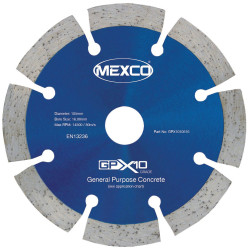 MEXCO GPX1010516 GPX10 Concrete Diamond Blade 105 x 16mm