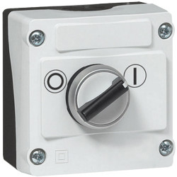 BACO LBX12510 Control Station 1 Button Selector Switch with Handle Black