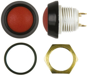 Przycisk miniaturowy Zatrzaskowy SPST średnica wycięcia 13.6mm, montaż panelowy ITW Switches