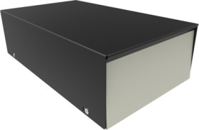 Steel enclosure, (L x W x H) 254 x 152 x 76 mm, gray (RAL 7046), IP31, 1454S