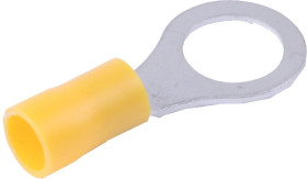 Końcówka kablowa izolowana oczkowa Cu M10 100szt żółta OKY10