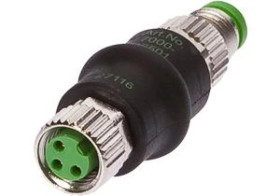 Złącze M8 proste żeńskie 3pin M8 proste męskie 4pin 24V -25-85 stC IP67 VK000038