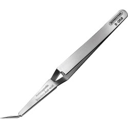 Bernstein 5-058 SMD Cross Tweezers Selflocking Bent Pointed 120mm