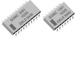 SOMC Thick Film Resistor Networks, Dual-In-Line, Medium Body, Small Outline, Molded DIP, Surface Mount