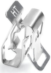 Edge clip, max. bundle Ø 7.6 mm, stainless steel, metal, (L x W) 24.1 x 13 mm, 151-00982