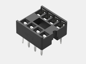Podstawka DIL 2.54mm Pitch 7.62mm Row Spacing 8-pinowe, Przewlekany Standard Pin, 1A TE Connectivity