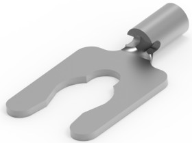 Uninsulated forked cable lug, 0.12-0.4 mm², AWG 26 to 22, M3.5, metal, 53003-1