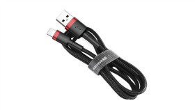 Kabel Baseus Calklf-C19 (Lightning M - Usb 2.0 M 2M Kolor Czarno-Czerwony)