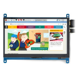 Ekran dotykowy C - pojemnościowy LCD IPS 7'' 1024x600px HDMI + USB dla Raspberry Pi 4B/3B+/3B/2B/Zero - Waveshare 11199