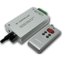 Kontroler AUDIO taśm LED RGB 12/24V 12A z pilotem radiowym