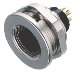 Złącze wielostykowe przemysłowe 8-pinowe M9, panelowe Gniazdo binder